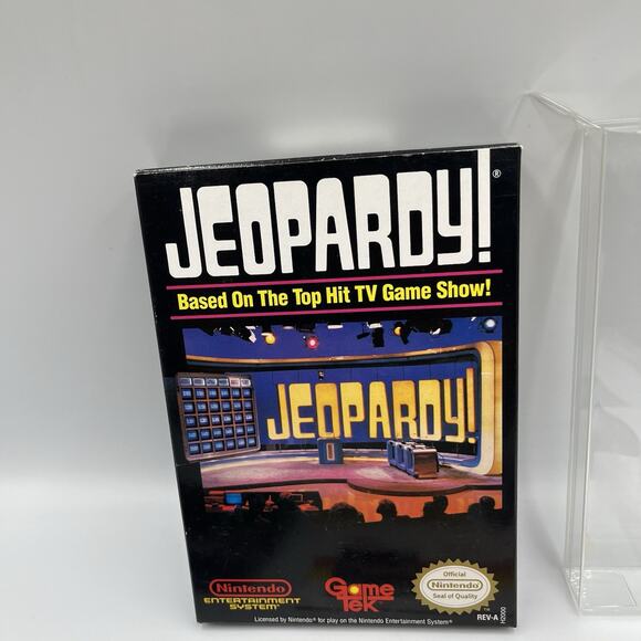 Jeopardy! Nintendo Entertainment System 1988 NES Complete w/Manual Near Mint - Picture 8 of 16